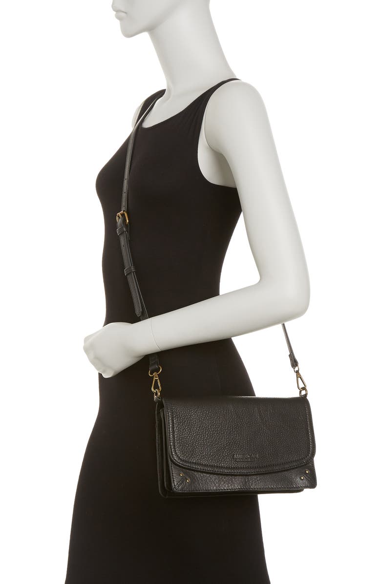 AMERICAN LEATHER CO. Brenton Leather Crossbody Bag, Alternate, color,