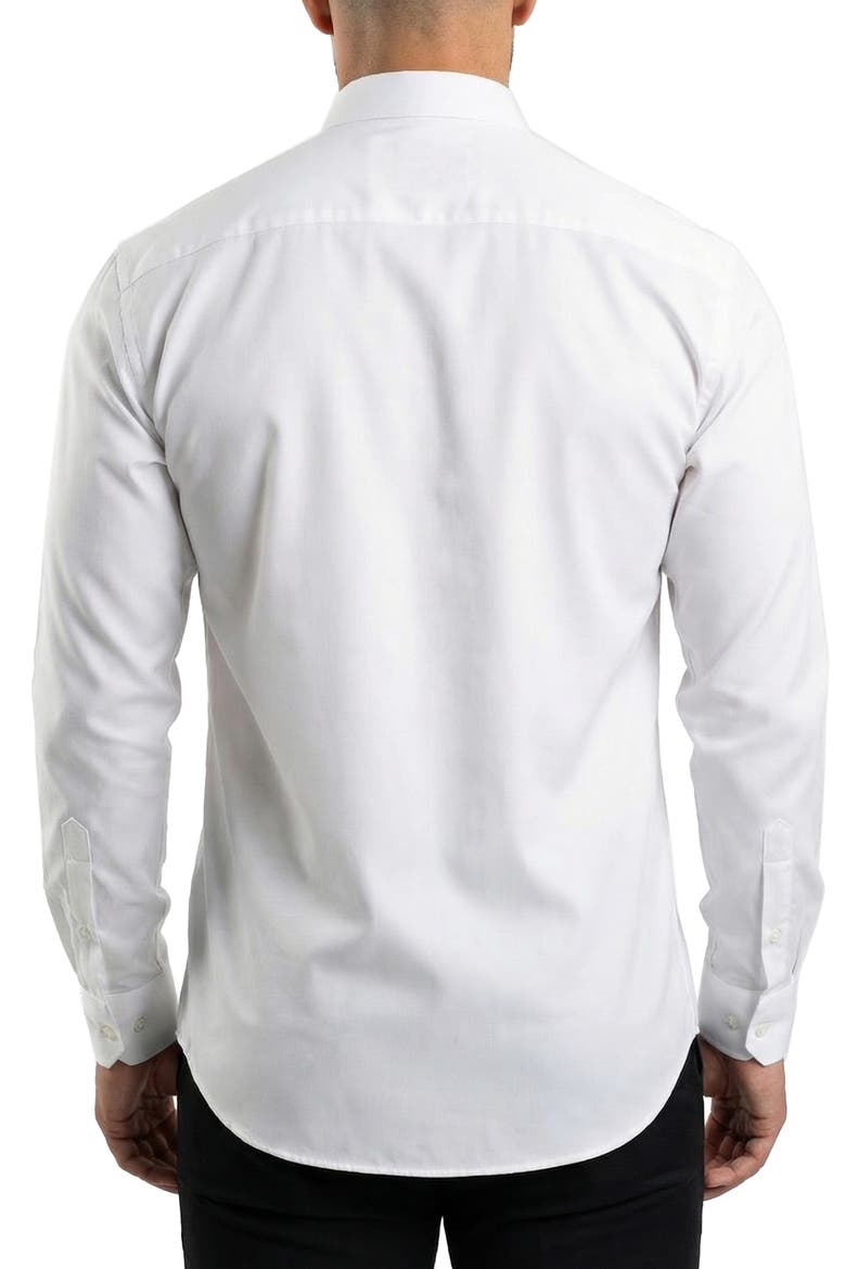 Fibonacci Contemporary Fit Button-Up Shirt, Alternate, color, WHITE