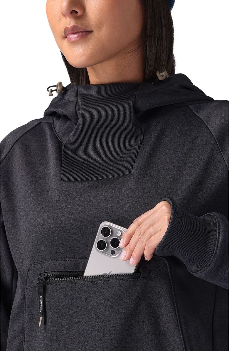 Backcountry Meltdown Water-Resistant Hoodie - Women's, Alternate, color, Black