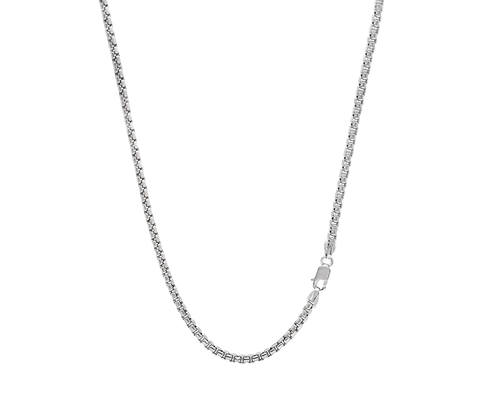 Round Box 2.5MM Chain Necklace