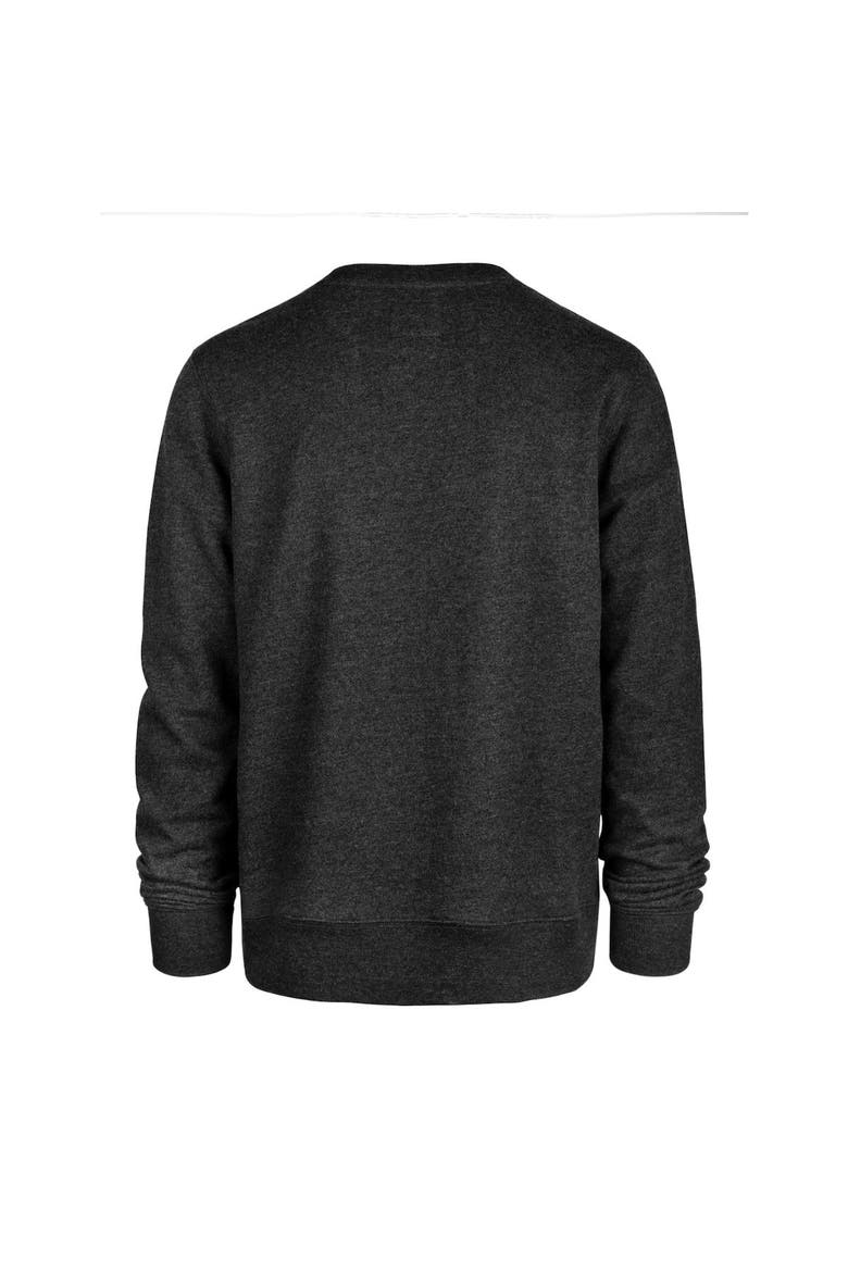 Men's '47 Heather Black Utah Jazz Tribeca Emerson Pullover Sweatshirt, Alternate, color, Heather Black