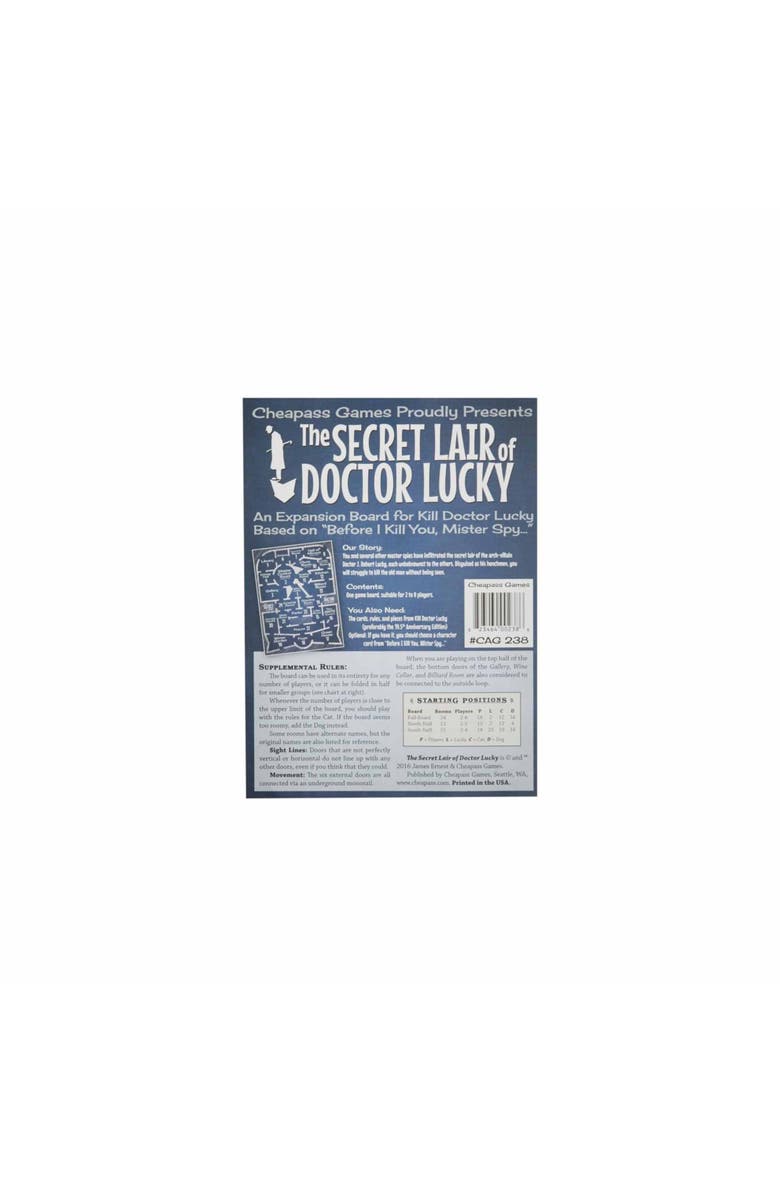 Greater Than Games Secret Lair of Doctor Lucky Expansion Board, Alternate, color, Multicolored