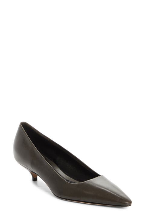 Liisa Leather Kitten Pump