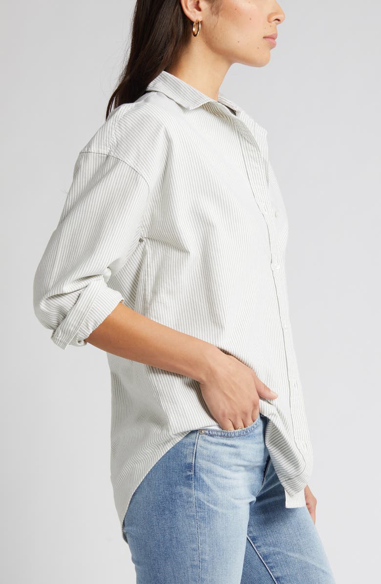 beachlunchlounge Stripe Oversize Shirt, Alternate, color, 