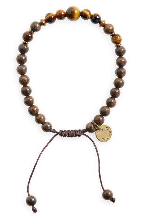 Semiprecious Stone Slider Bracelet