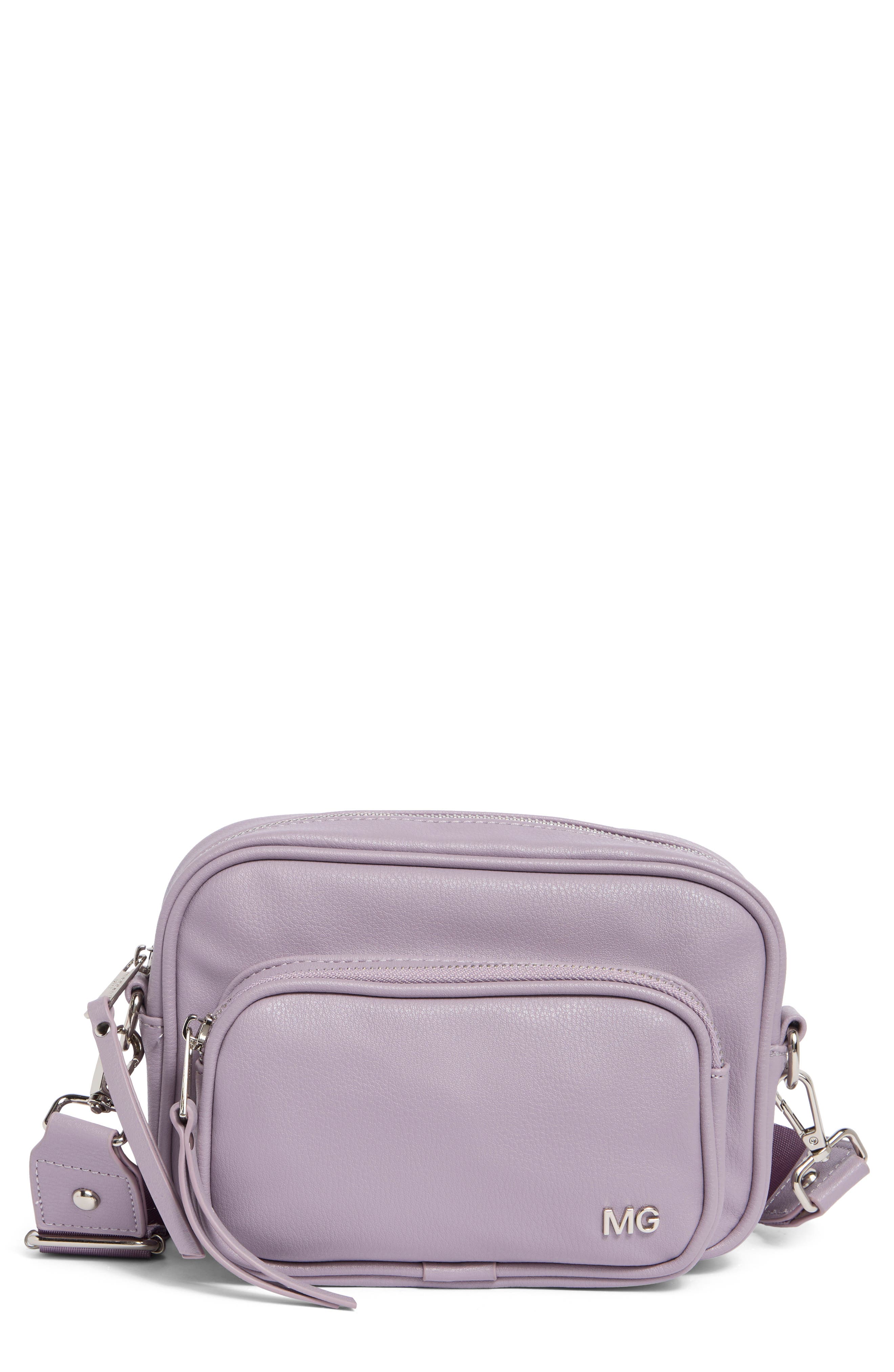 Madden Girl Faux Leather Cargo Camera Bag, Main, color, 