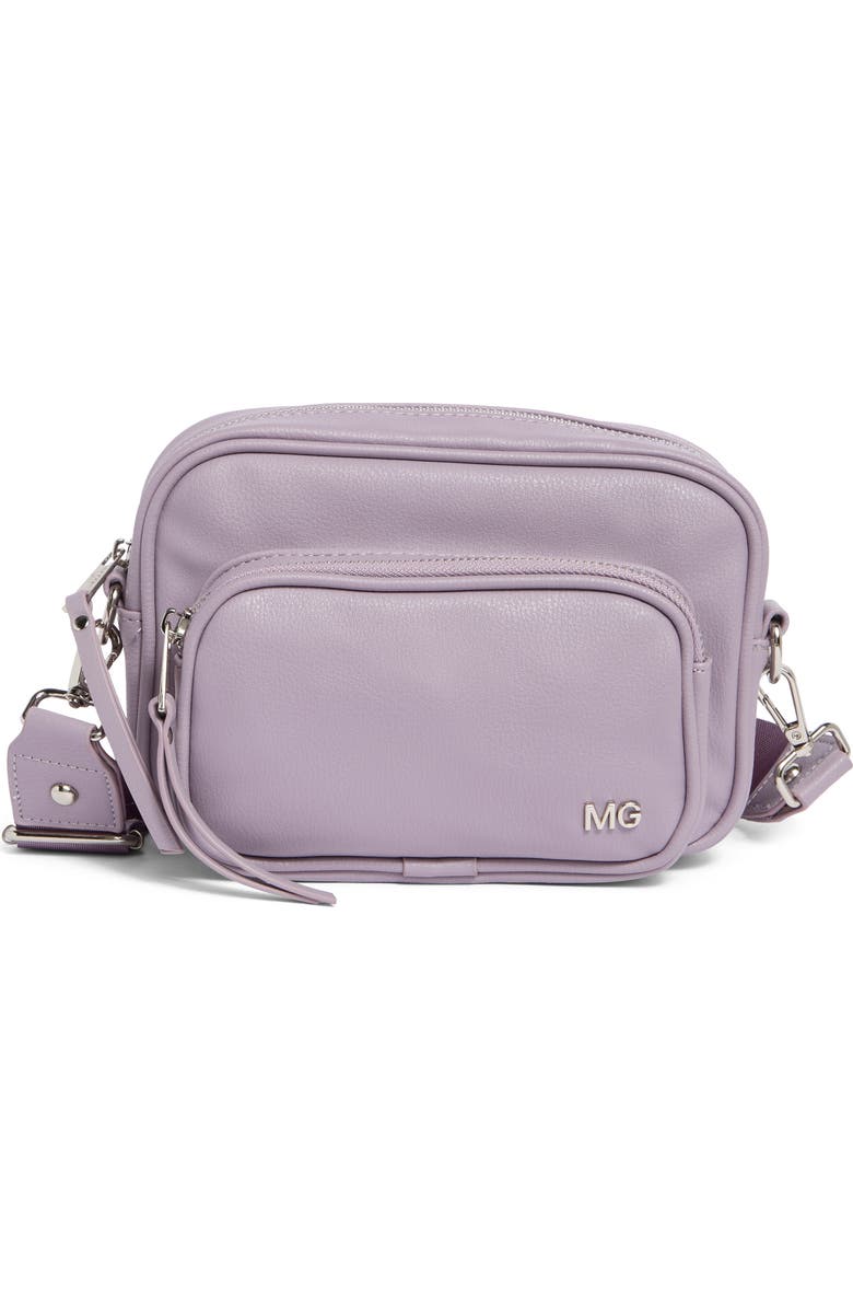 Madden Girl Faux Leather Cargo Camera Bag, Main, color,