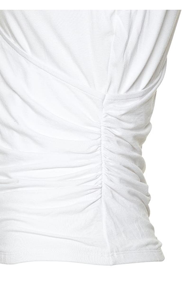 LASCANA Women's Wrap Look Sleeveless Top, Alternate, color, White