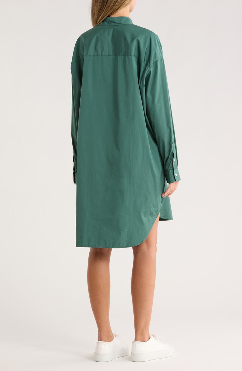 Frank & Eileen Tori Surplice Neck Button-Up Shirt Dress, Alternate, color, Solid Green