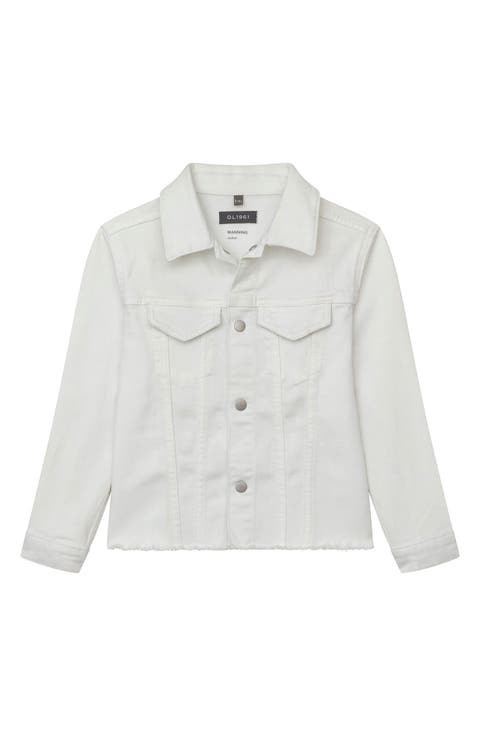 Kids' Manning Fray Hem Denim Jacket