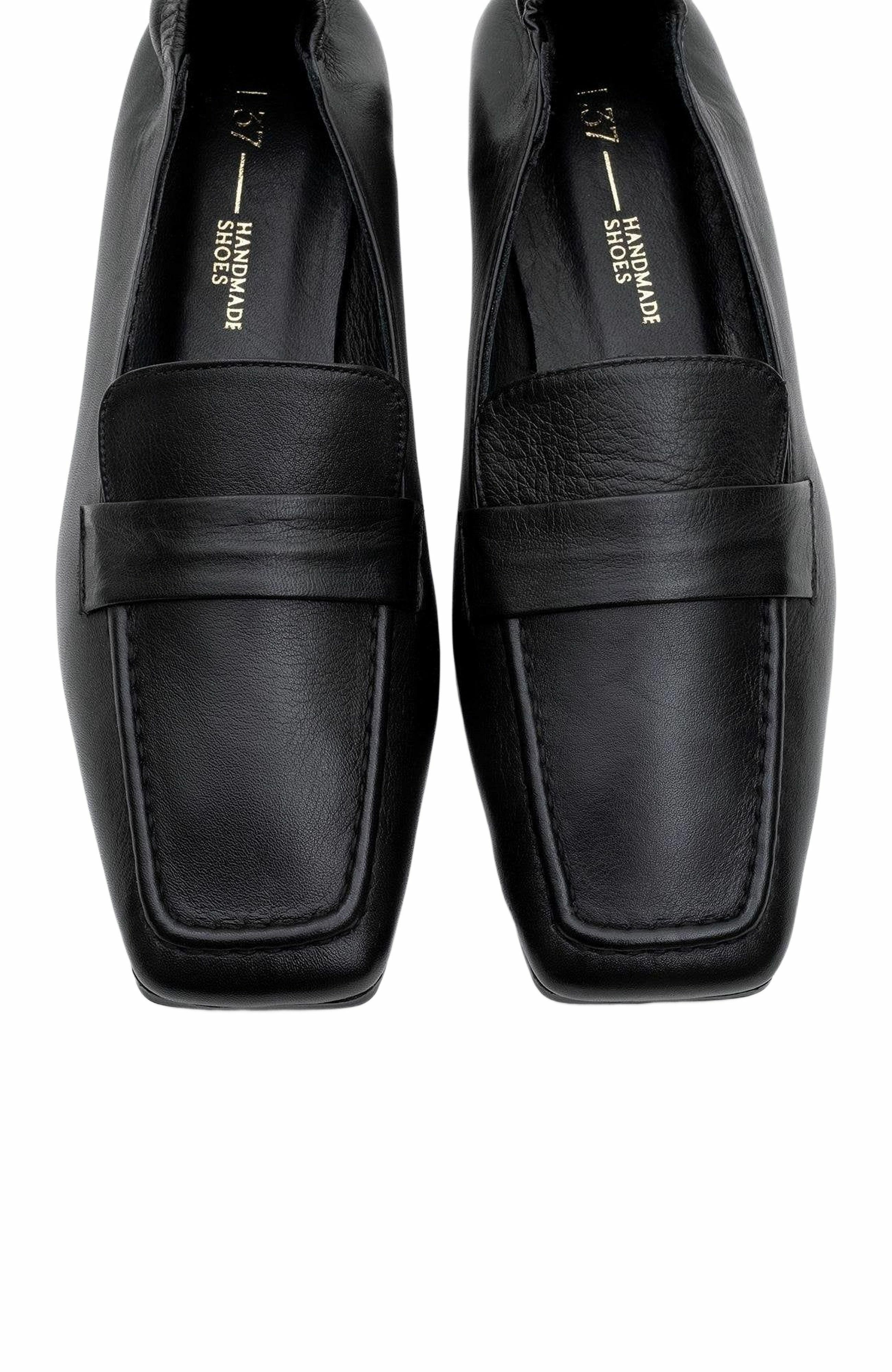 Forever & Always Shoes Liepa Leather Loafers, Alternate, color, Black Leather