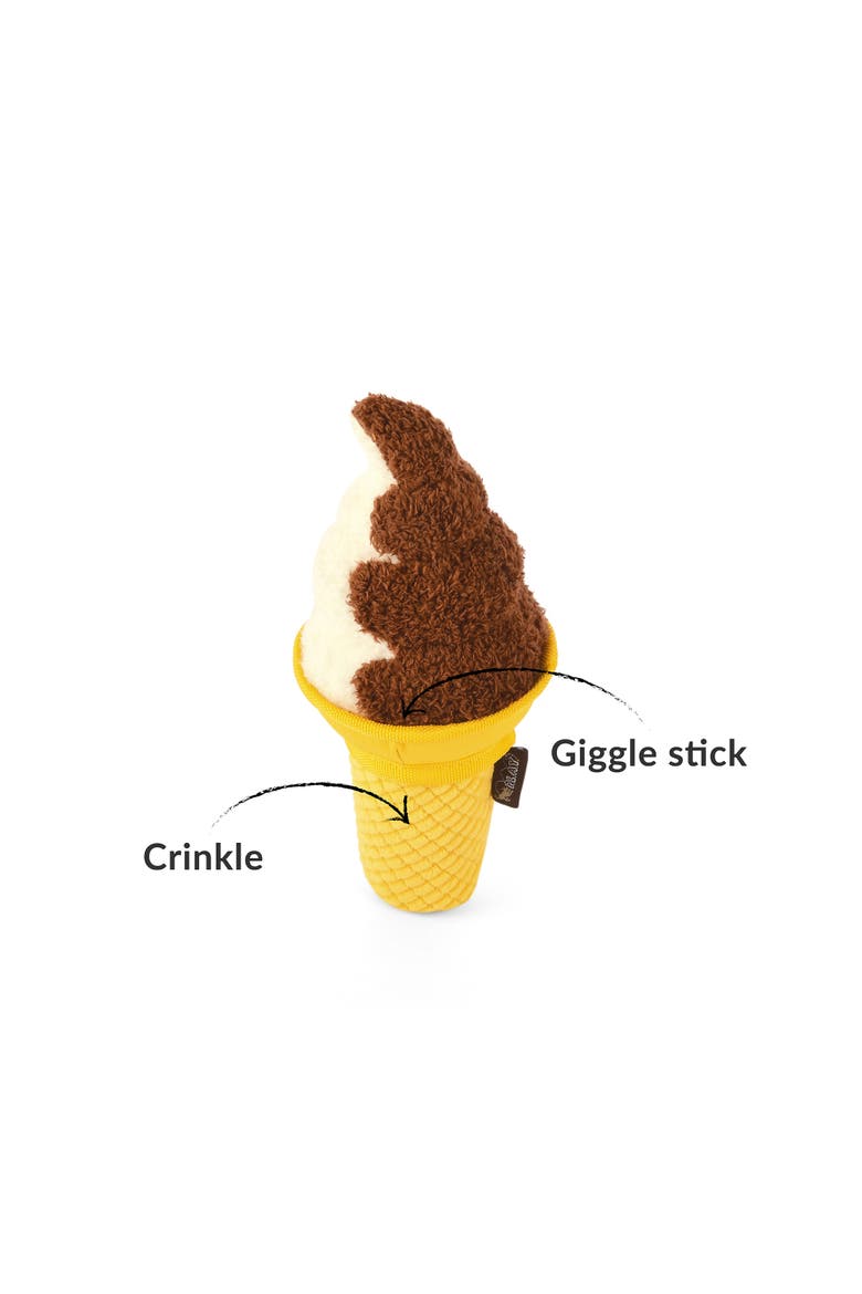 Swirls N' Slobbers Soft Serve Dog Toy, Ice Cream Shape, Alternate, color, Multicolored