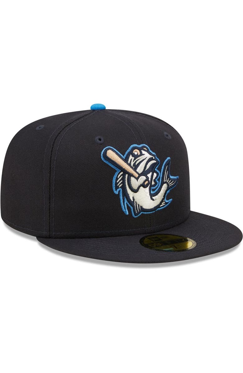 New Era Men's New Era Navy Tampa Tarpons Authentic Collection Team Home 59FIFTY Fitted Hat, Alternate, color, 