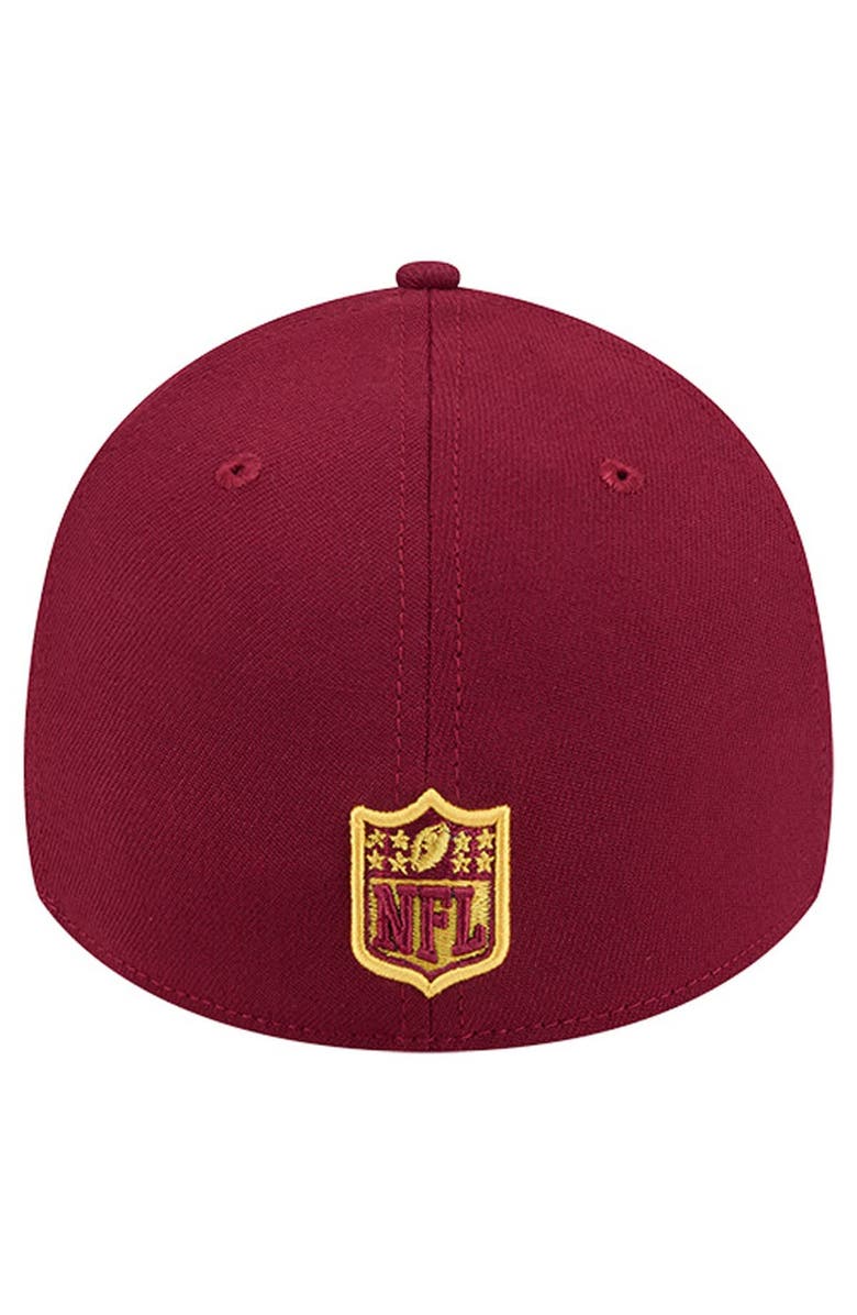 New Era Men
s New Era Burgundy Washington Commanders Stripes 39THIRTY Flex Hat, Alternate, color, Burgundy