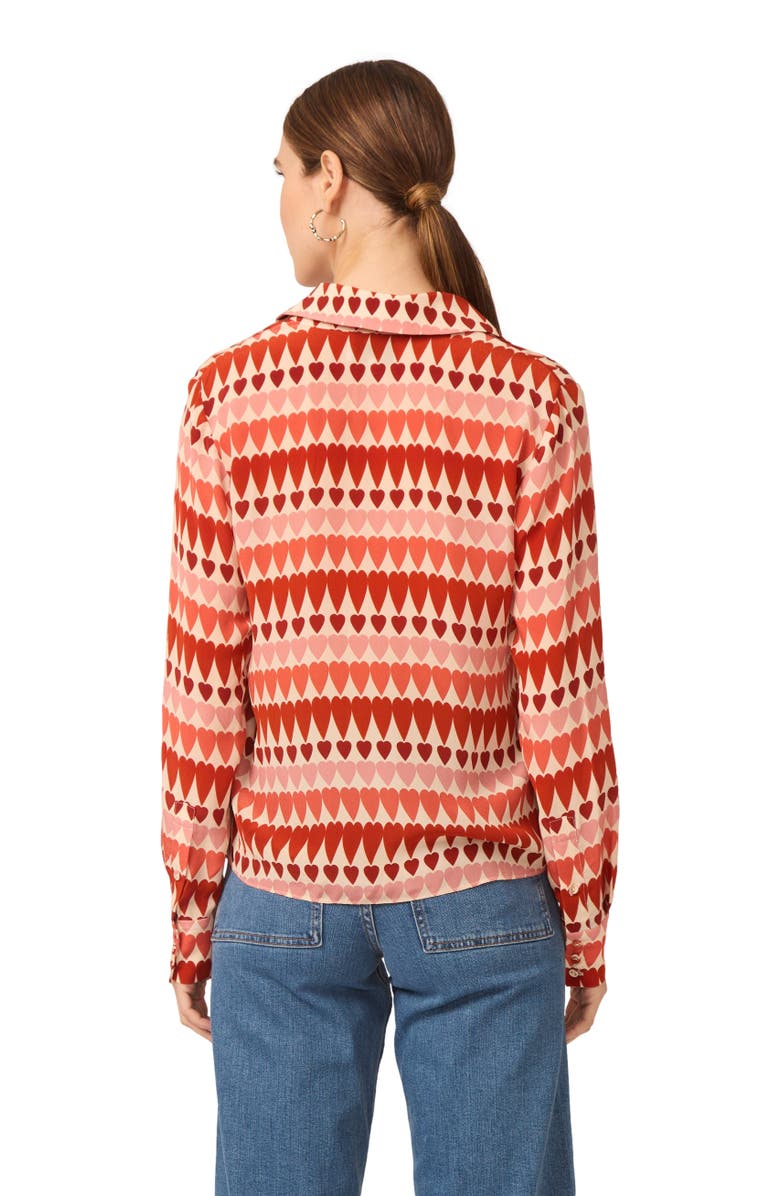 Gilner Farrar Troy Blouse, Alternate, color, Wild Hearts