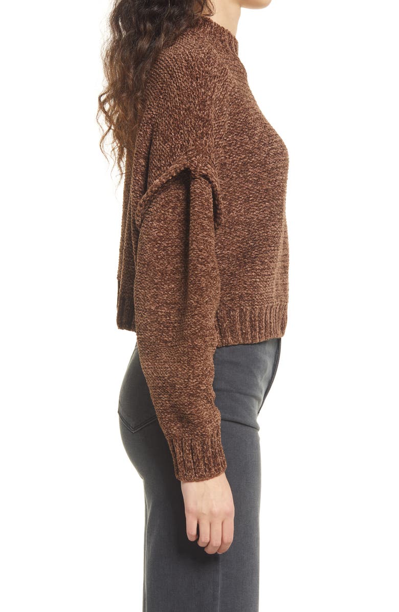 BLANKNYC Drop Shoulder Crop Sweater, Alternate, color, 