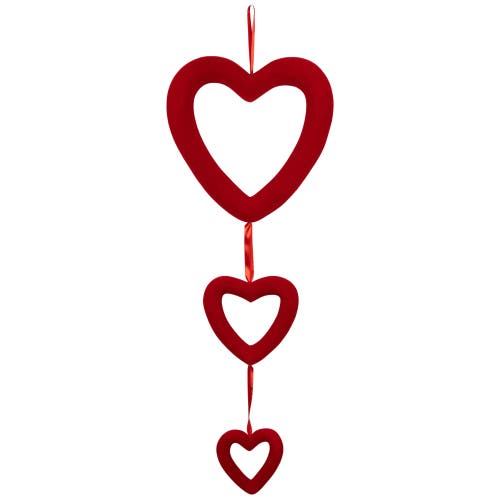 Northlight Wall Heart Trio Wall Decal In Red