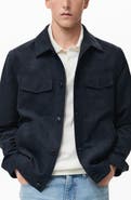 MANGO Faux Suede Shirt Jacket