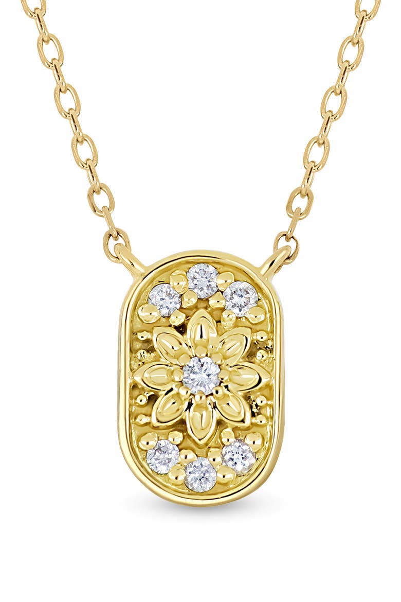 Getty 18k Gold Diamond Pendant Necklace, Alternate, color, 18KY