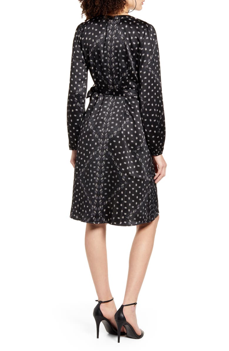 VERO MODA Gamma Long Sleeve Wrap Dress, Alternate, color, 