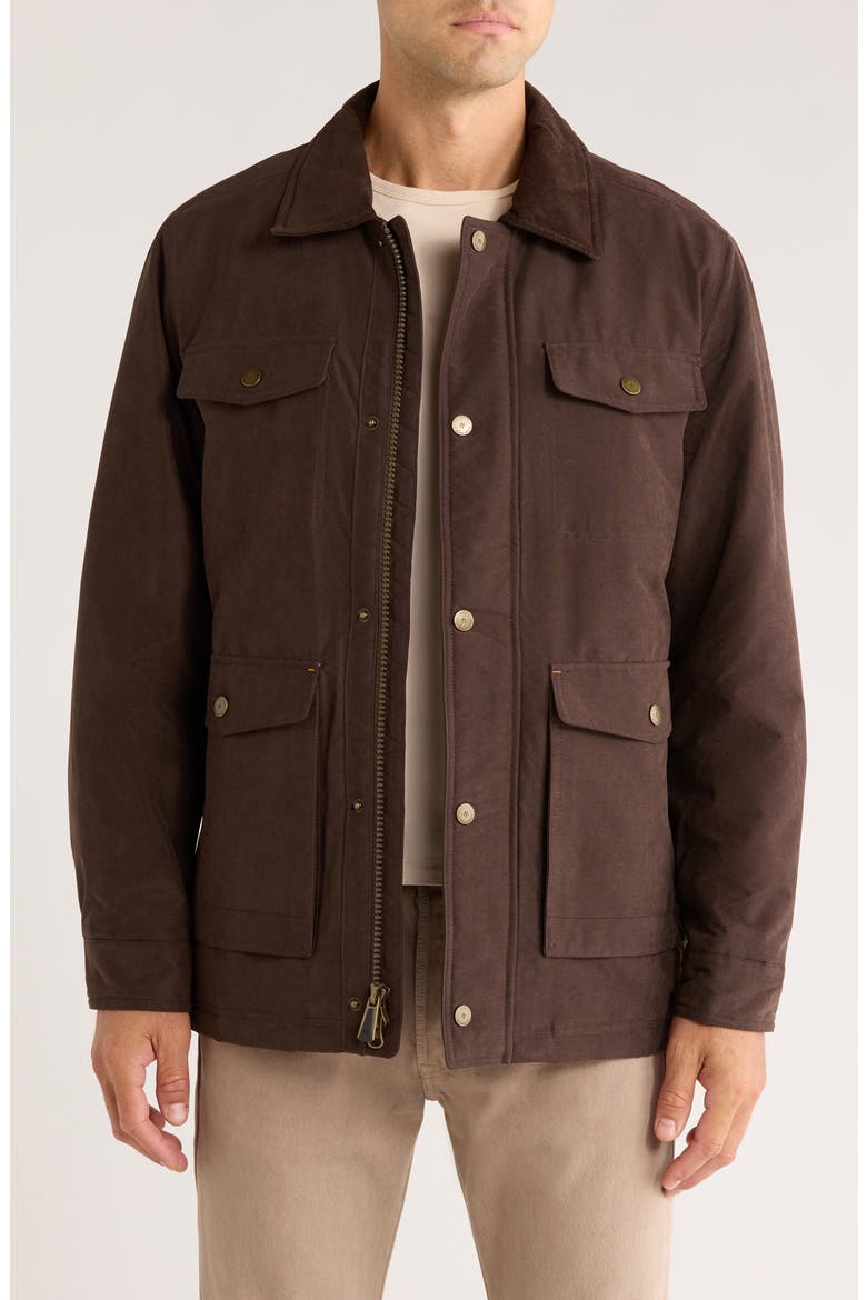Insulated Barn Jacket, Main, color, CHOCOLATE