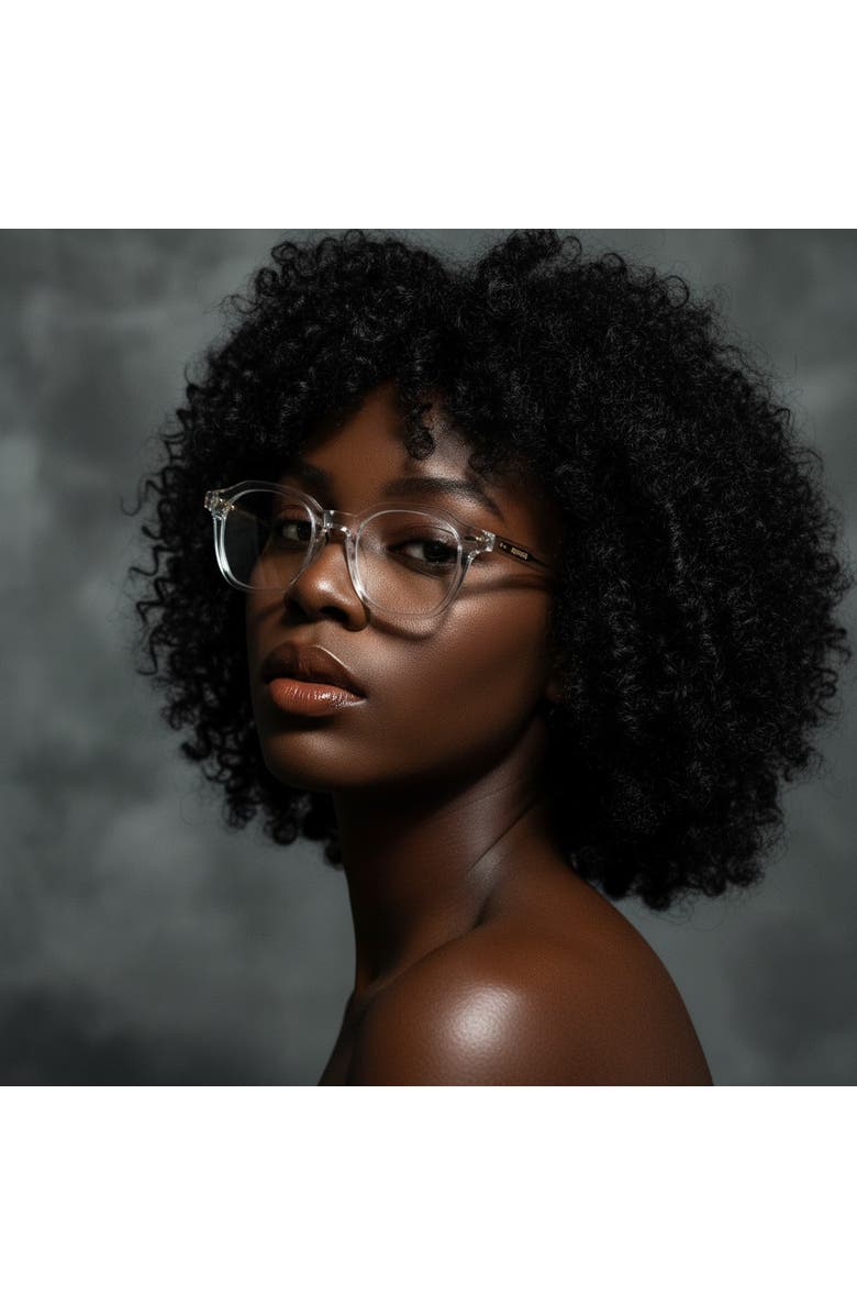 NCMPRBL Clearview 46mm Geometric Eyeglasses, Main, color, Clear