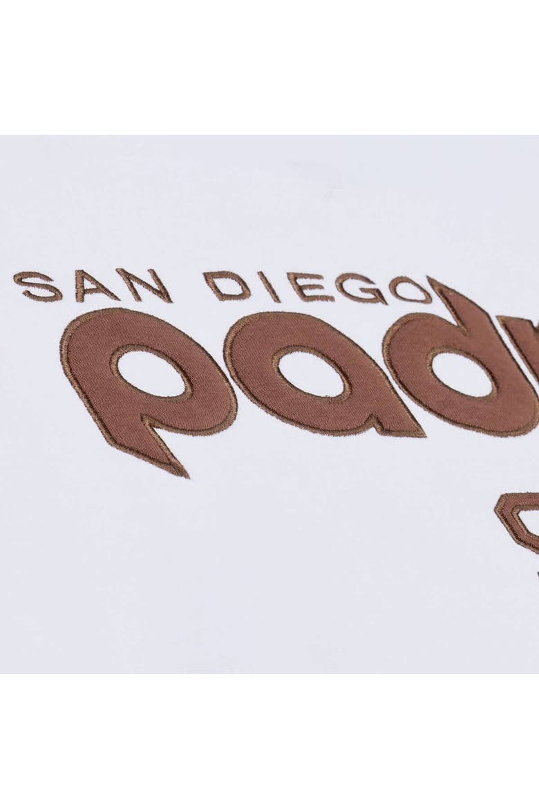 Men's Mitchell & Ness  White San Diego Padres Arctic Fleece Sweatshirt, Alternate, color, White