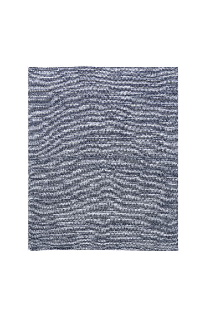 Lambs & Ivy Signature 100% Cotton Marl Textured Knit Baby Blanket, Alternate, color, Navy
