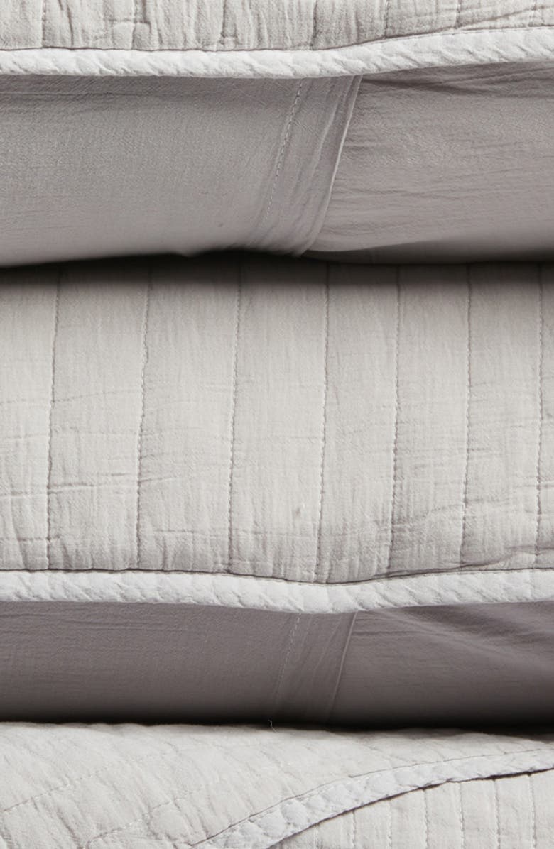 Nordstrom Soft Stripe Cotton Quilt & Shams Set, Alternate, color, 