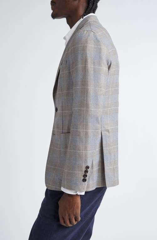 Boglioli Men's Prince Of Wales Window Pane Jacket In 491 Grey/blue