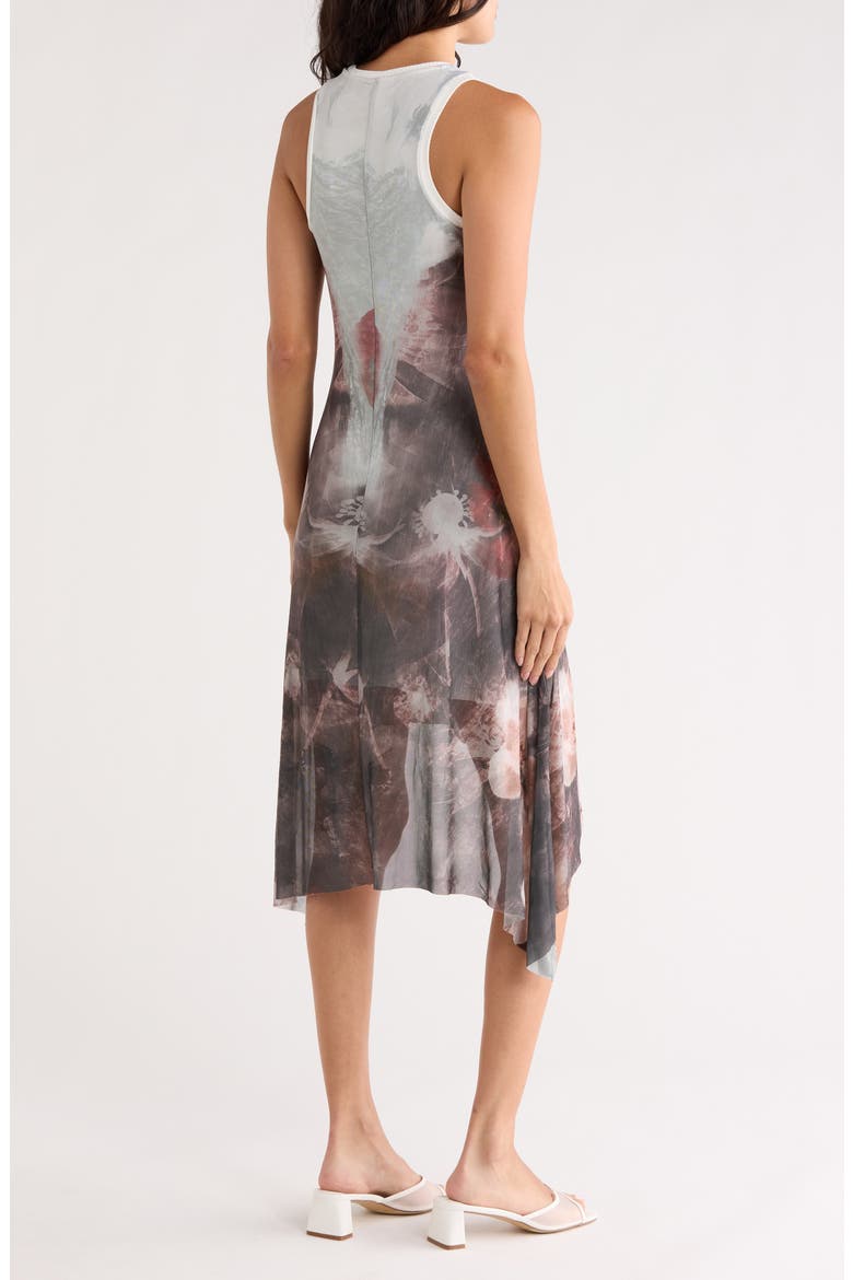 Floral Sleeveless Knit Dress, Alternate, color, WHITE