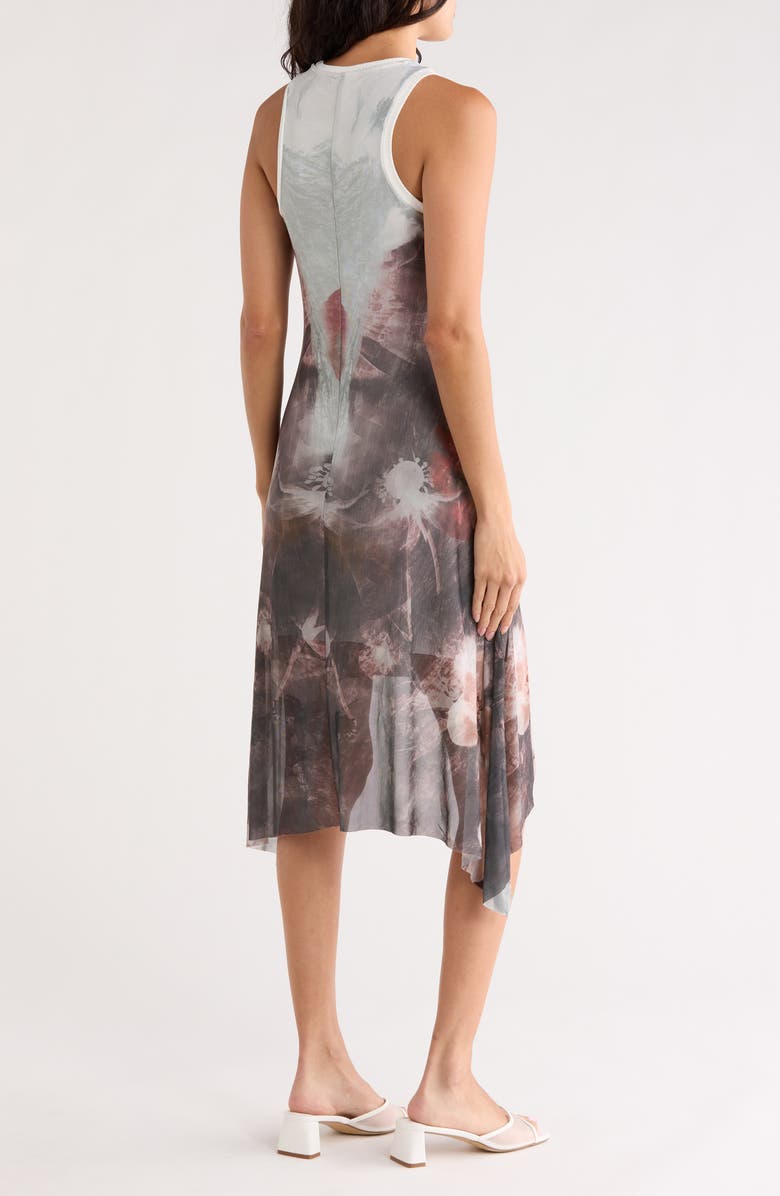 Desigual Floral Sleeveless Knit Dress, Alternate, color, White