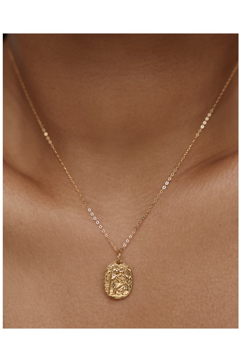 St. Christopher Pendant, Alternate, color, 18K GOLD VERMEIL