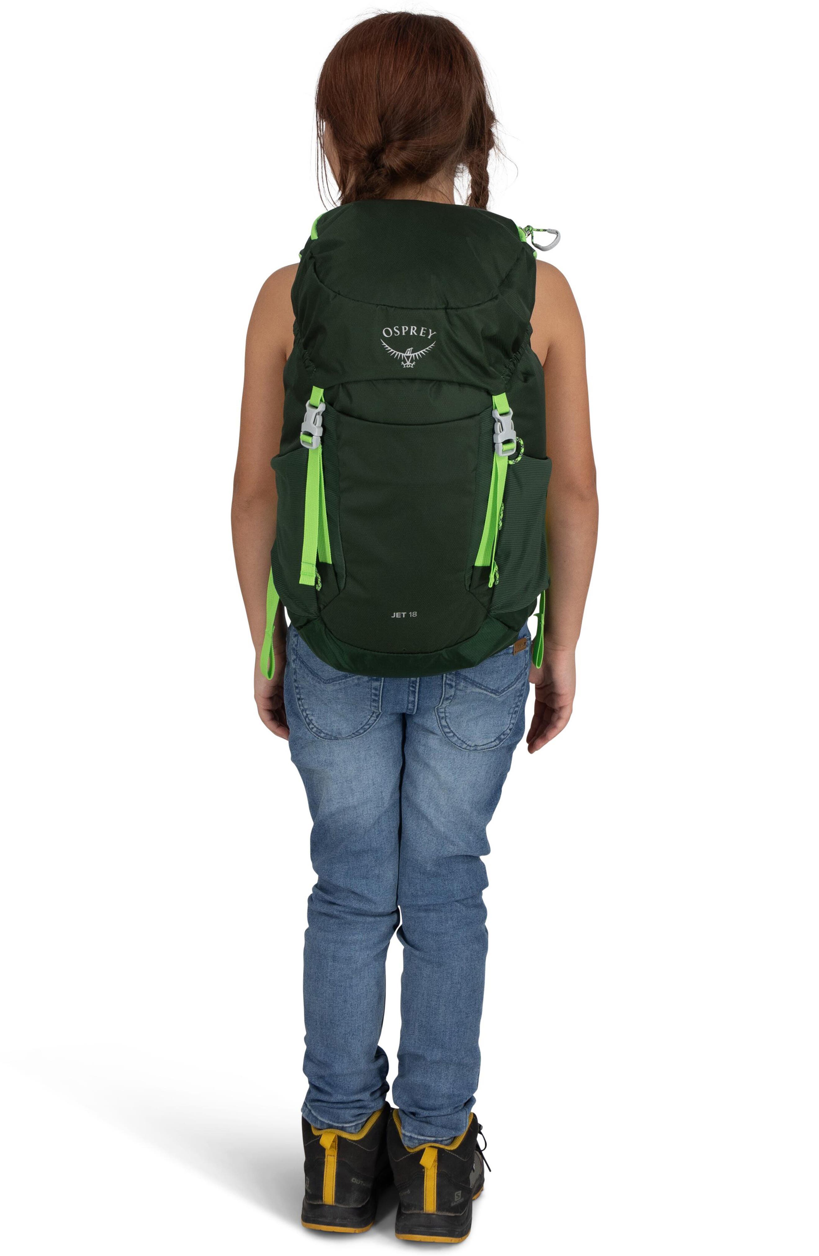 Osprey Kids
 Jet 18-Liter Backpack, Alternate, color, Green Canopy