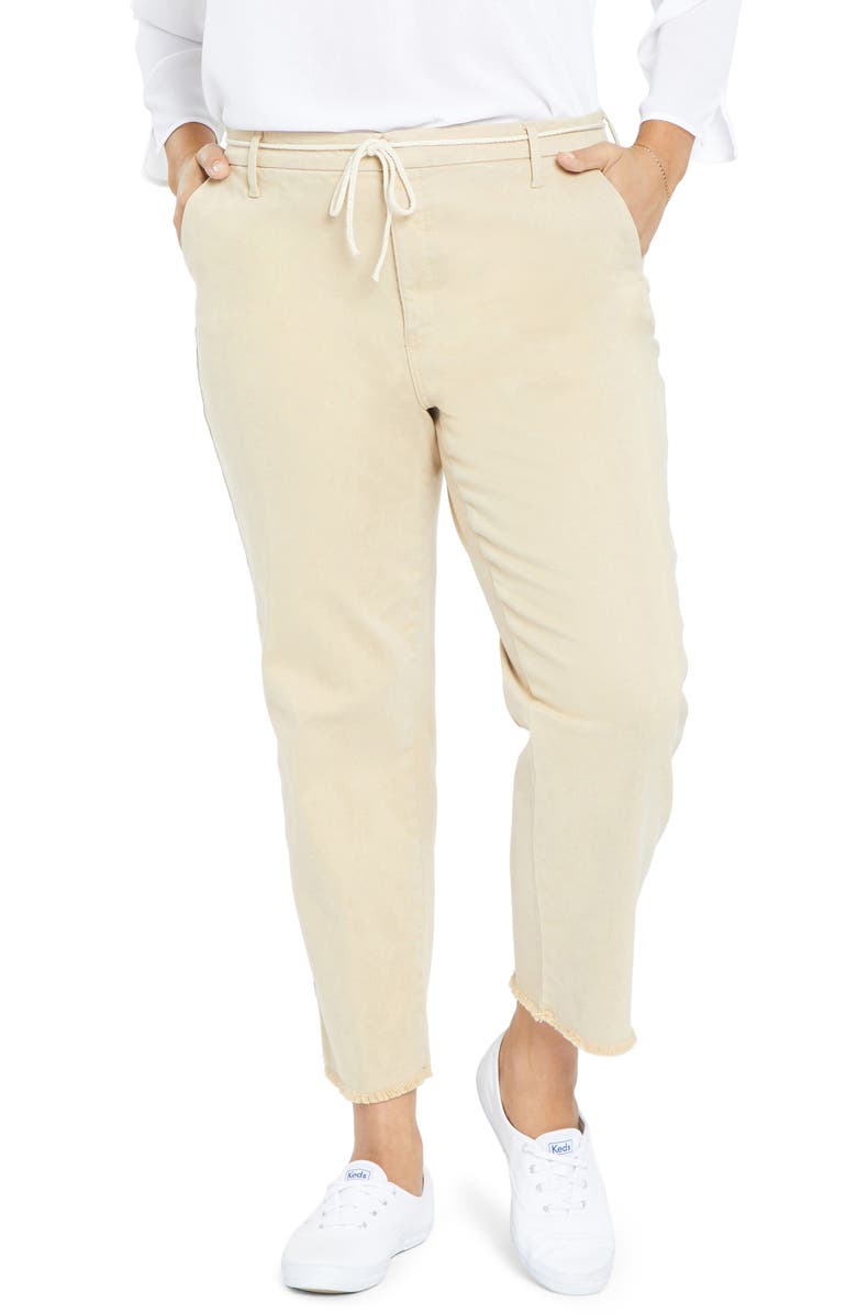 NYDJ Belted Relaxed Ankle Pants, Main, color,