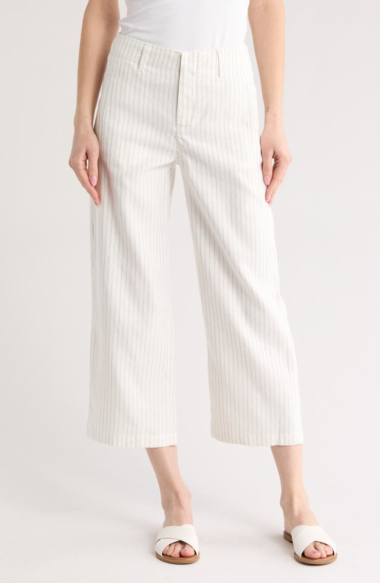 rag & bone Dylan Linen & Cotton Crop Pants, Main, color, 