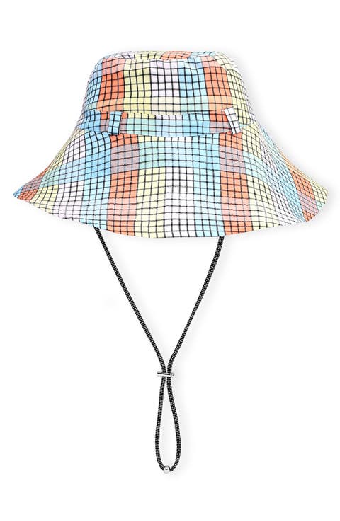 Check Seersucker Bucket Hat