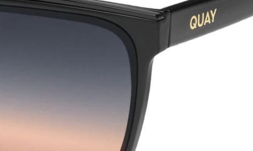Quay Level Up 51mm Square Sunglasses In Black