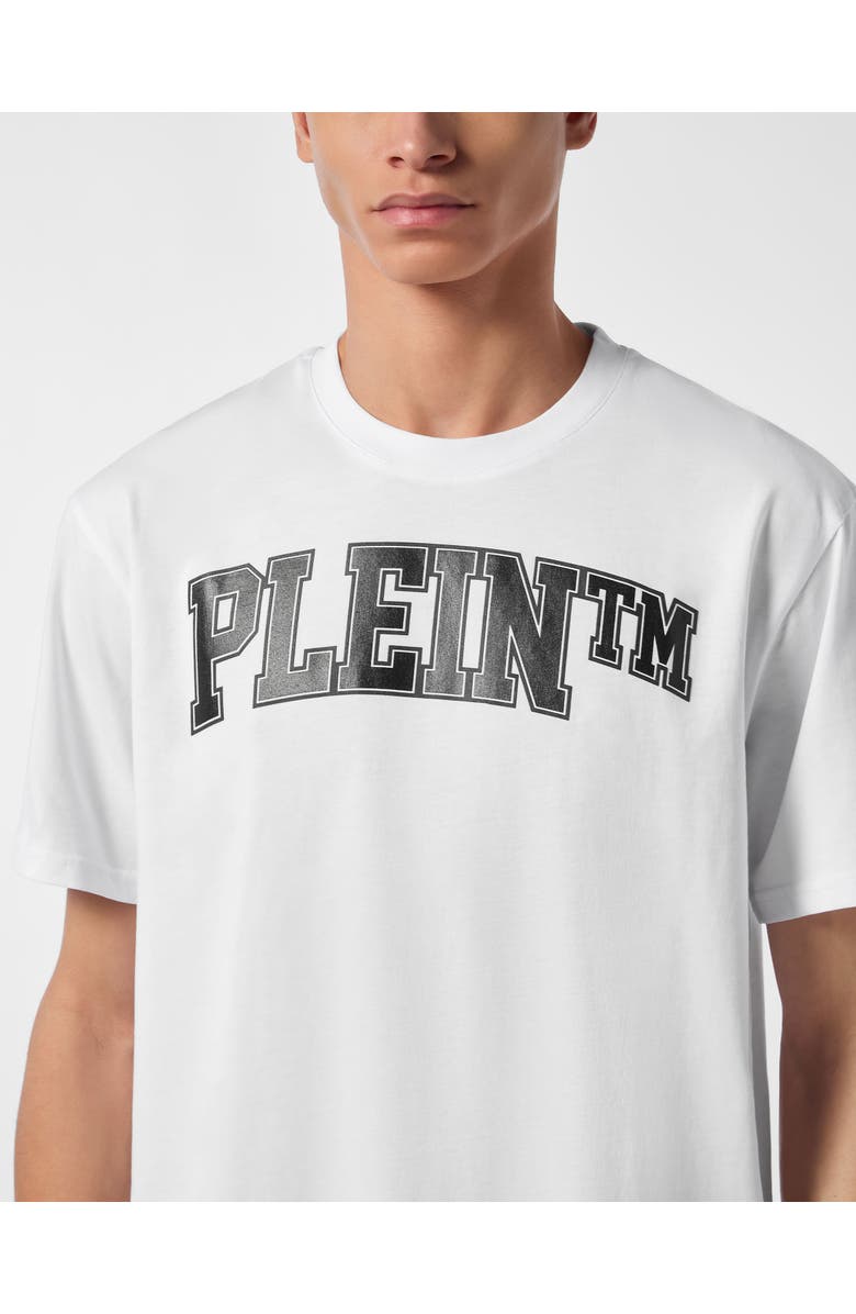 PHILIPP PLEIN Round Neck T-Shirt College Men, Alternate, color, White