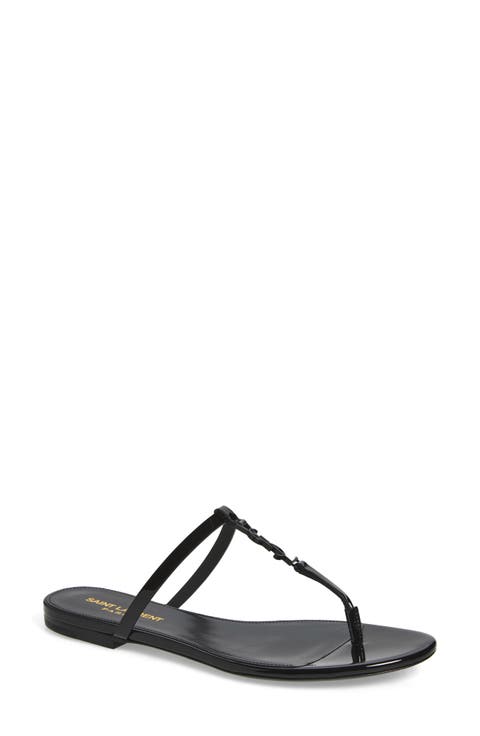 サンダル・ミュール SAINT LAURENT Women Sandals 7422351UU001000 Black Saint Laurent(サンローラン) サンダル・ミュール(レディース