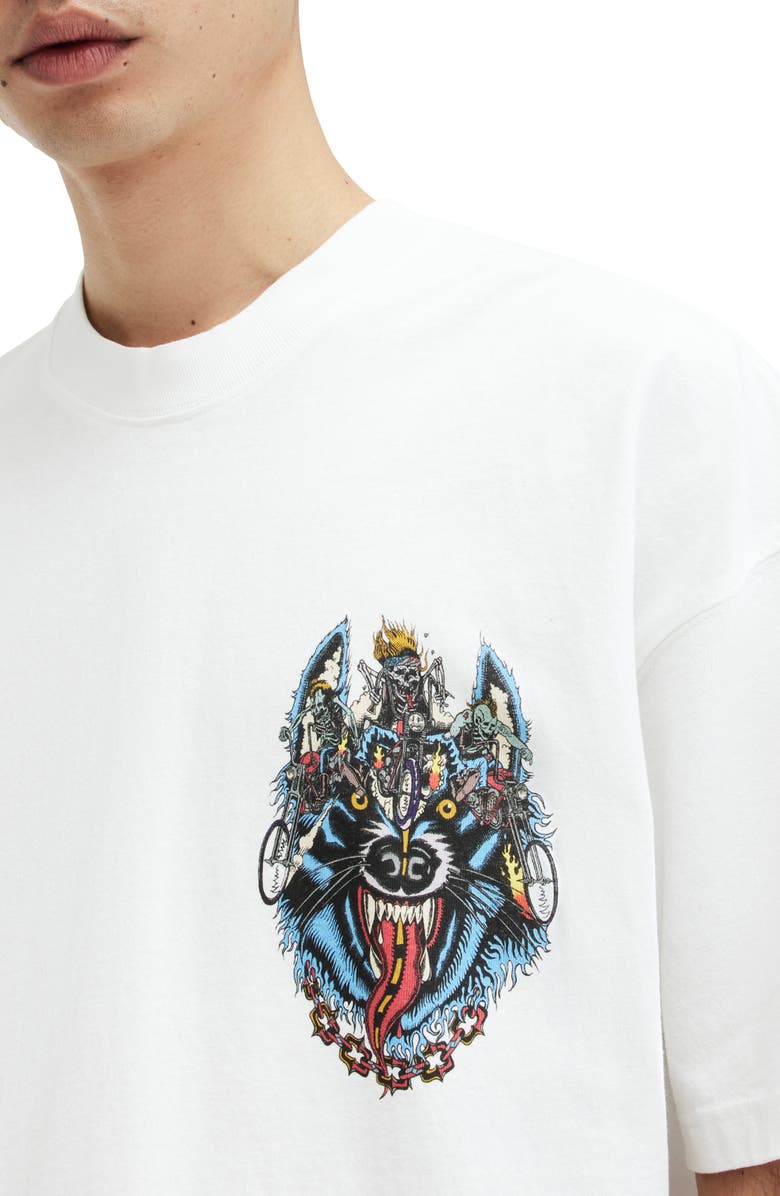 AllSaints Howlrider Cotton Graphic T-Shirt, Alternate, color,