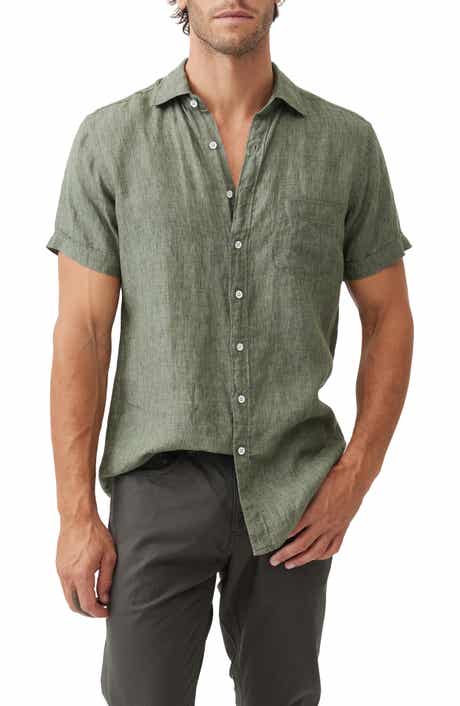Rodd & Gunn Palm Beach Sports Fit Short Sleeve Linen Button-Up Shirt