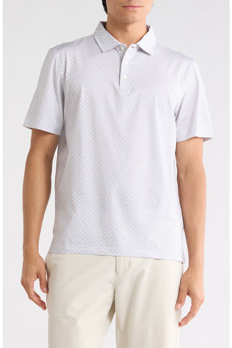 Stretch Cotton Knit Polo, Main, color, SAND