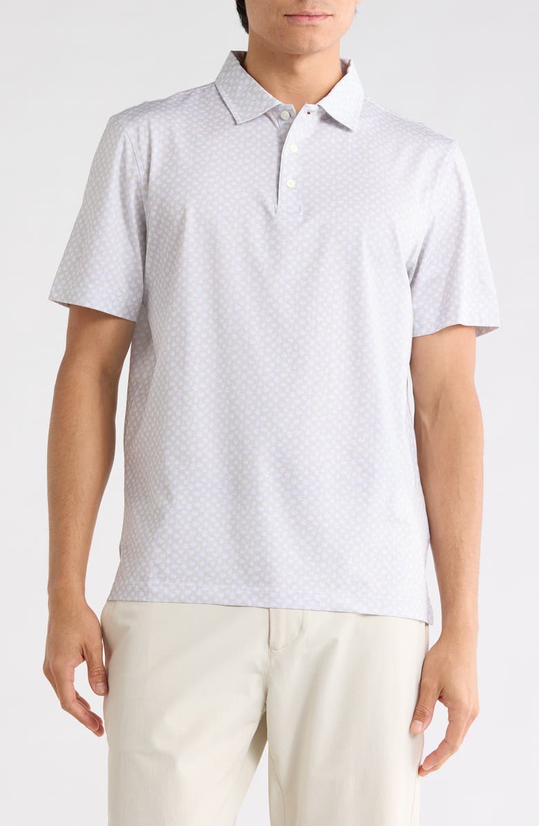 Bugatchi Stretch Cotton Knit Polo, Main, color, Sand