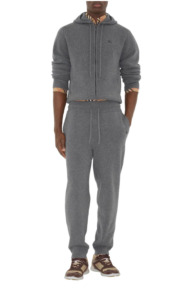 Burberry Cashmere Blend Jogging Pants, Main, color, Grey
