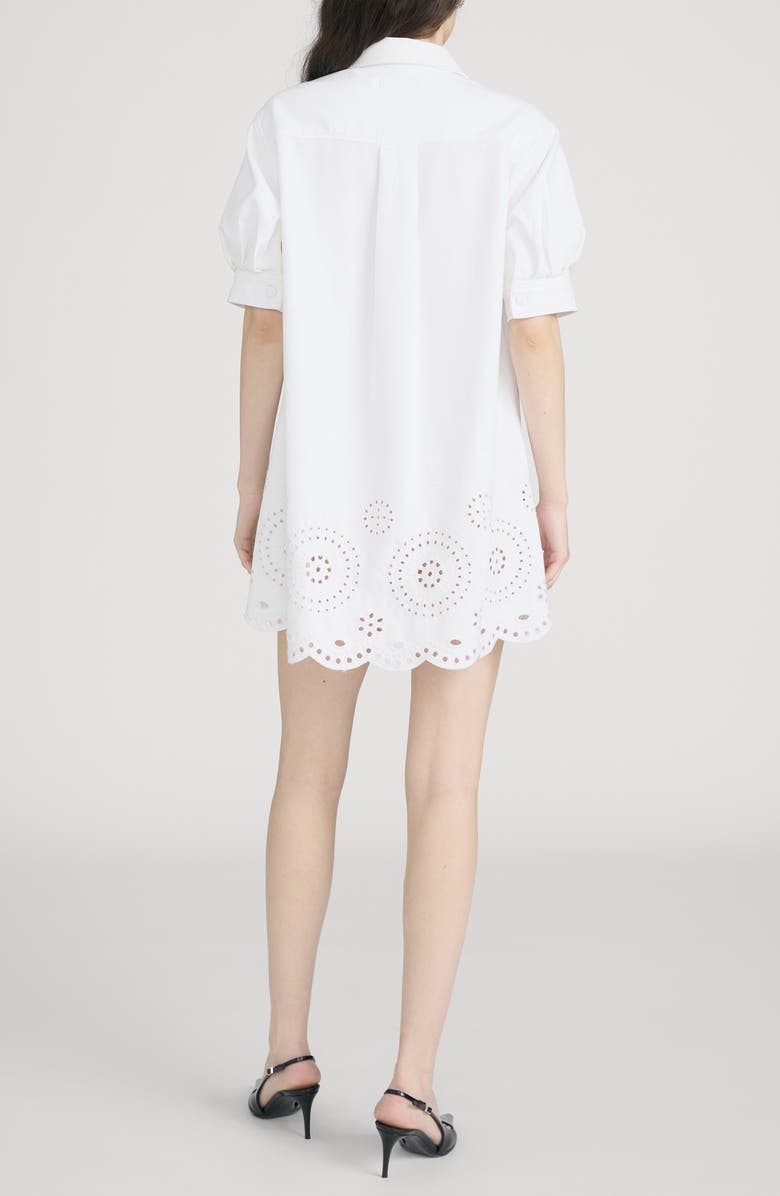 FRAME The Eyelet Play Shirtdress, Alternate, color, White