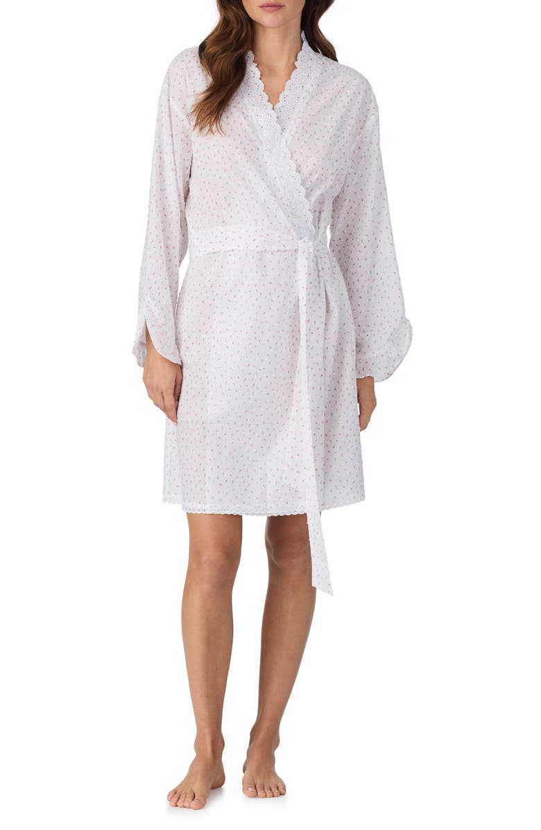 Eileen West Eyelet Trim Robe, Main, color, 