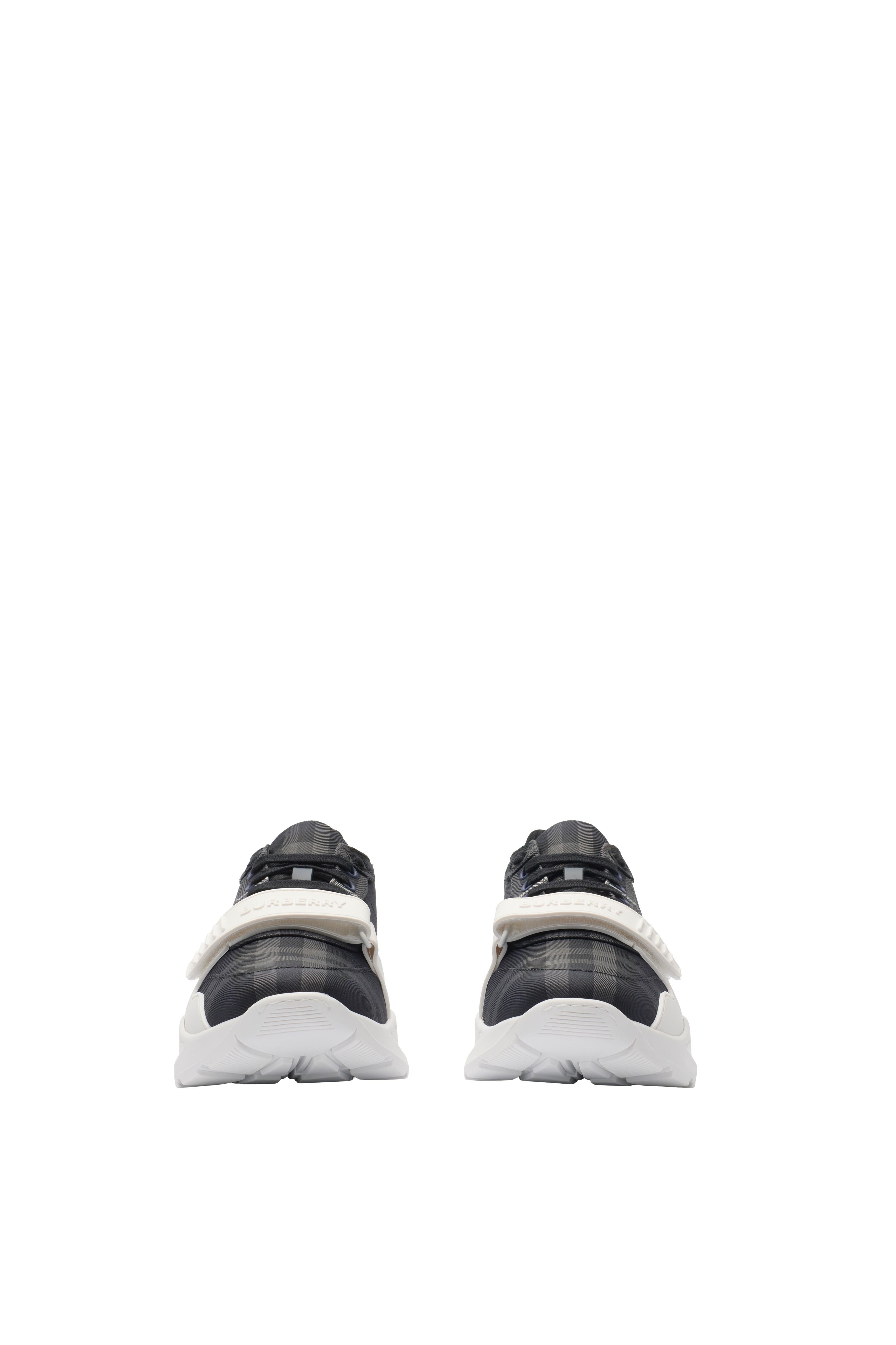 Burberry Check Sneakers, Alternate, color, Storm Blue