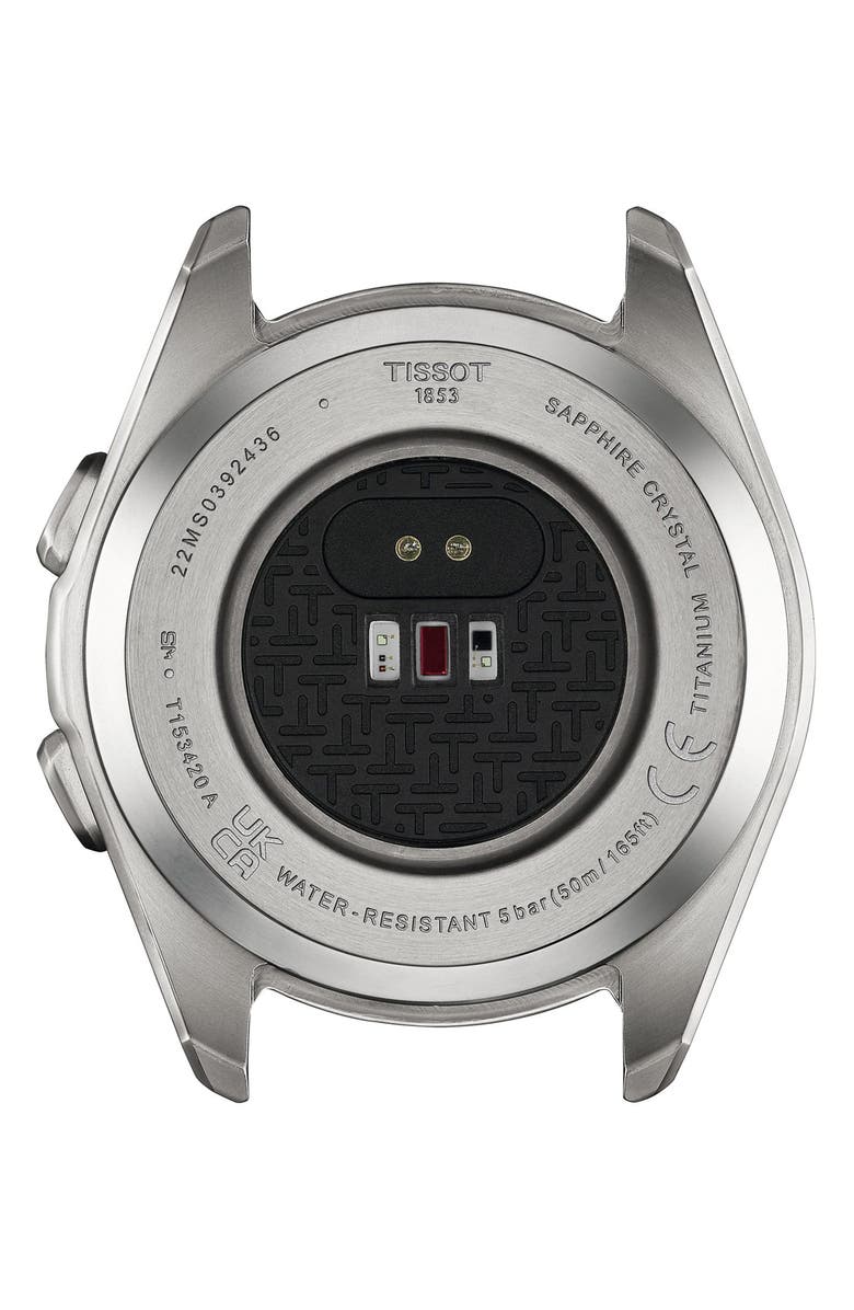 Tissot T-Touch Connect Sport Solar Smart Silicone Strap Watch, 43.75mm, Alternate, color, Blue