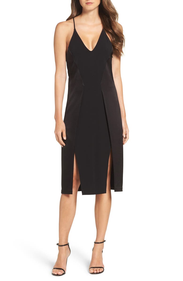 Halston Heritage Midi Dress, Main, color,